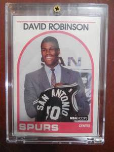 lot 119 image: 1989 Hoops David Robinson Rookie Card Short Print #138 LK