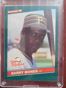 lot 138 image: 1986 Donruss The Rookies Barry Bonds Rookie Card #11 LK