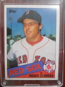 lot 139 image: 1985 Topps Roger Clemens Rookie Card #181 LK