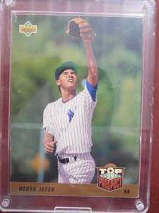 lot 142 image: 1993 Upper Deck Derek Jeter Rookie Card #449 LK