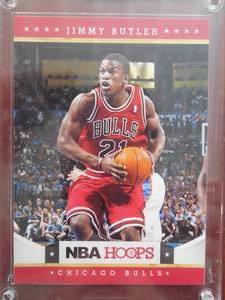 lot 145 image: 2012 NBA Hoops Jimmy Butler Rookie Card #249 LK