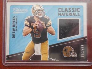 lot 157 image: 2017 Classics Jersey Classic Materials Drew Brees Serial #142299 LK