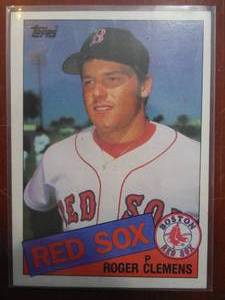 lot 178 image: 1985 Topps Roger Clemens Rookie Card #181 LK