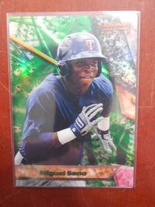 lot 184 image: 2011 Bowmans Best Refractor Miguel Sano Rookie Card #BBP67 Serial #3899