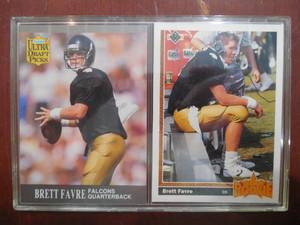 lot 191 image: 1991 Upper Deck & Fleer Ultra Brett Favre Rookie Cards LK