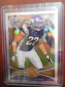 lot 199 image: 2012 Topps Chrome Refractor Harrison Smith Rookie Card #77