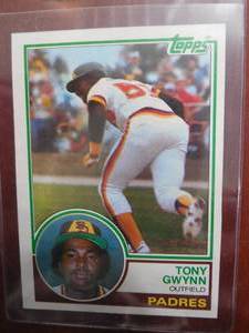 lot 206 image: 1983 Topps Tony Gwynn Rookie Card #482 LK