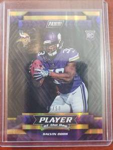 lot 159 image: 2017 Panini Player Of The Day Dalvin Cook Rookie Card Serial #4650