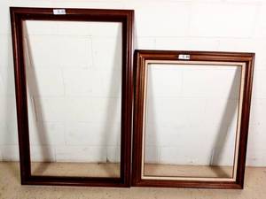 lot 305 image: 2 Custom Wooden Picture Frames
