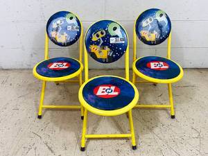 lot 357 image: Three Wall-E Kids Folding Chairs