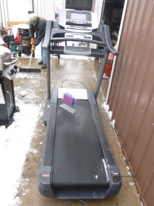 lot 5 image: Free Motion by ifit google map technology treadmill. Untested. No key included. As shown.