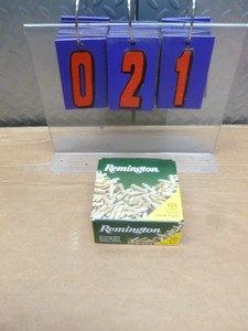 .22 Remington box of 525. As shown.