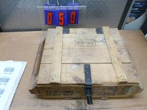 7.62 x 39 wood ammo box. As shown.