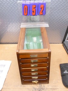 Wood cabinet. As shown.