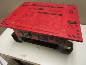lot 112 image: RHINO BOX PORTABLE POWER CENTER