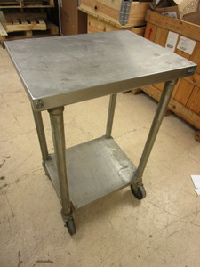 lot 119 image: STAINLESS STEEL COUNTER CART, NSF-CERTIFIED
