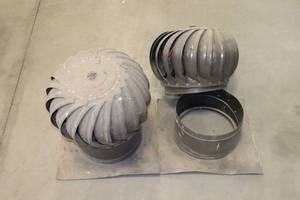 (2) 12 Whirlybirds w Roof Jacks