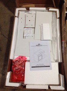 Design House Wyndham 24 in. W x 18 in. D Unassembled Bath Vanity Cabinet Only in White Semi-Gloss see pictures