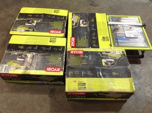 Lot of Ryobi 7 in Table Tile saws open box customer returns see pictures