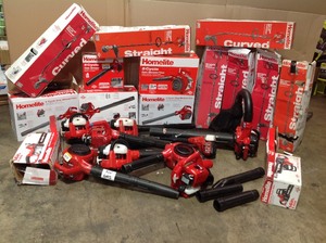 Large lot of Homelite outdoor tools customer returns various models and conditions see pictures