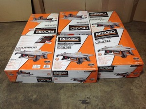 Pallet with Ridgid 7 in Table Tile Saws customer returns  see pictures