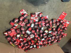 Assorted Milwaukee Tape Measures various conditions and sizes see pictures