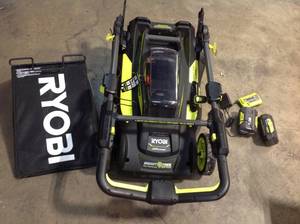 Ryobi Smart Trek 40V Self Propelled Lawn Mower open box see pictures