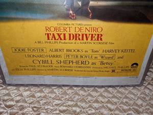 lot 58 image: Robert Deniro Taxi Driver Promotional Movie Poster