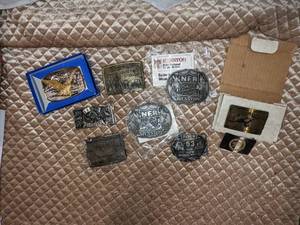 lot 103 image: Variety of Collectible Belt Buckles