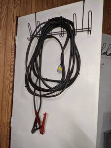 lot 110 image: 25 Heavy Duty Jumper Cables with Plug-In Connector End