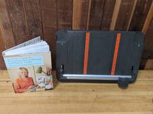lot 112 image: Fiskars Rotary Paper Trimmer & Martha Stewart Craft Book