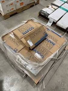 lot 102 image: 133 SF Permastone Natural Slate Sand Luxury Vinyl Tile Flooring - Glue Down
