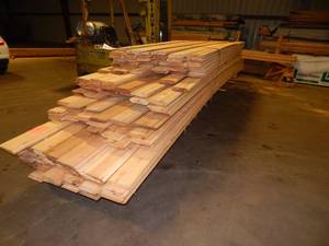 lot 22 image: 1 x 8 Cedar Rabbited Lap Siding (approx 3532 lineal feet)