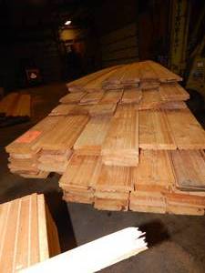 lot 23 image: 1 x 8 Cedar Rabbited Lap Siding (approx 2080 lineal feet)
