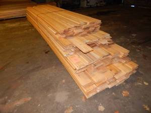 lot 25 image: 1 x 8 Cedar Rabbited Lap Siding (approx 3002 lineal feet)