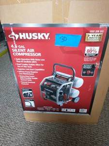Husky 4.5 Gal. Portable Electric-Powered Silent Air Compressor