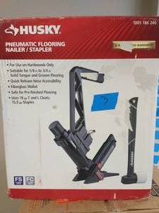 Husky pneumatic flooring nailerstapler