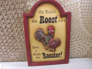 (C-3) Rooster Wall Decor 15 34 x ...