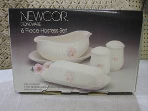 (BS) Newcor Stoneware 6pc Hostess S...