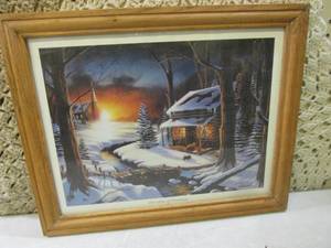 (RMC) Framed Ron Iverson The Glow ...