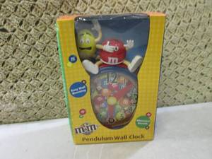 (F-0) M&Ms Pendulum Wall Clock...