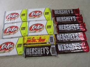(B-1) Assorted King Size Candy Bars...