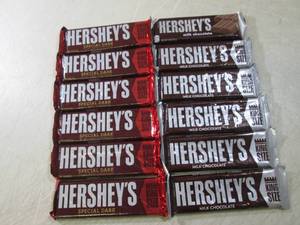 (B-1) 12 Assorted King Size Hershey...