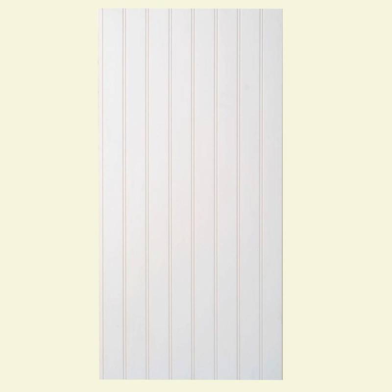 lot 101 image: (5 Cases) of Marlite Supreme Wainscot 14 in. x 16 in. x 32 in. Unfinished HDF Basswood Tongue and Groove Wainscot Bead Board Panels (5 Panels Total)