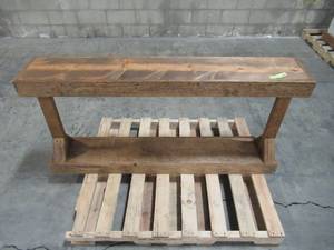lot 401 image: Del Hutson Designs Barb Dark Walnut Large Console Table DHD5018dw