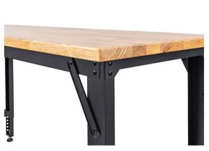 lot 402 image: Montezuma 6ft. Adjustable Height Workbench with Solid Work Top MWB722430B