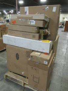 lot 308 image: WHOLESALE MIXED PALLET OF MISCELLANEOUS FURNITURE, WINDOW TREATMENTS AND MORE