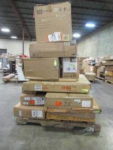 lot 104 image: WHOLESALE MIXED PALLET INDOOROUTDOOR PATIO FURNITURE AND HOME DECOR