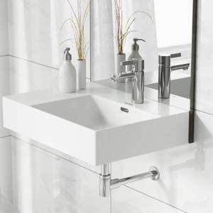 lot 207 image: Swiss Madison Wall Hung St. Tropez Vessel Sink in Glossy White, SM-WS323 - SINK ONLY