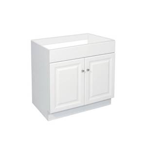 lot 230 image: Design House Wyndham 24 in. W x 18 in. D Unassembled Bath Vanity Cabinet Only in White Semi-Gloss, 597120.